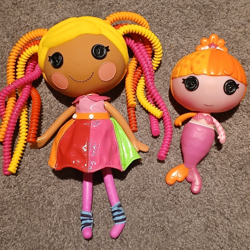 April Sunshine Silly Hair & Lala-oopsie Mermaid Gilly Lalaloopsy Dolls